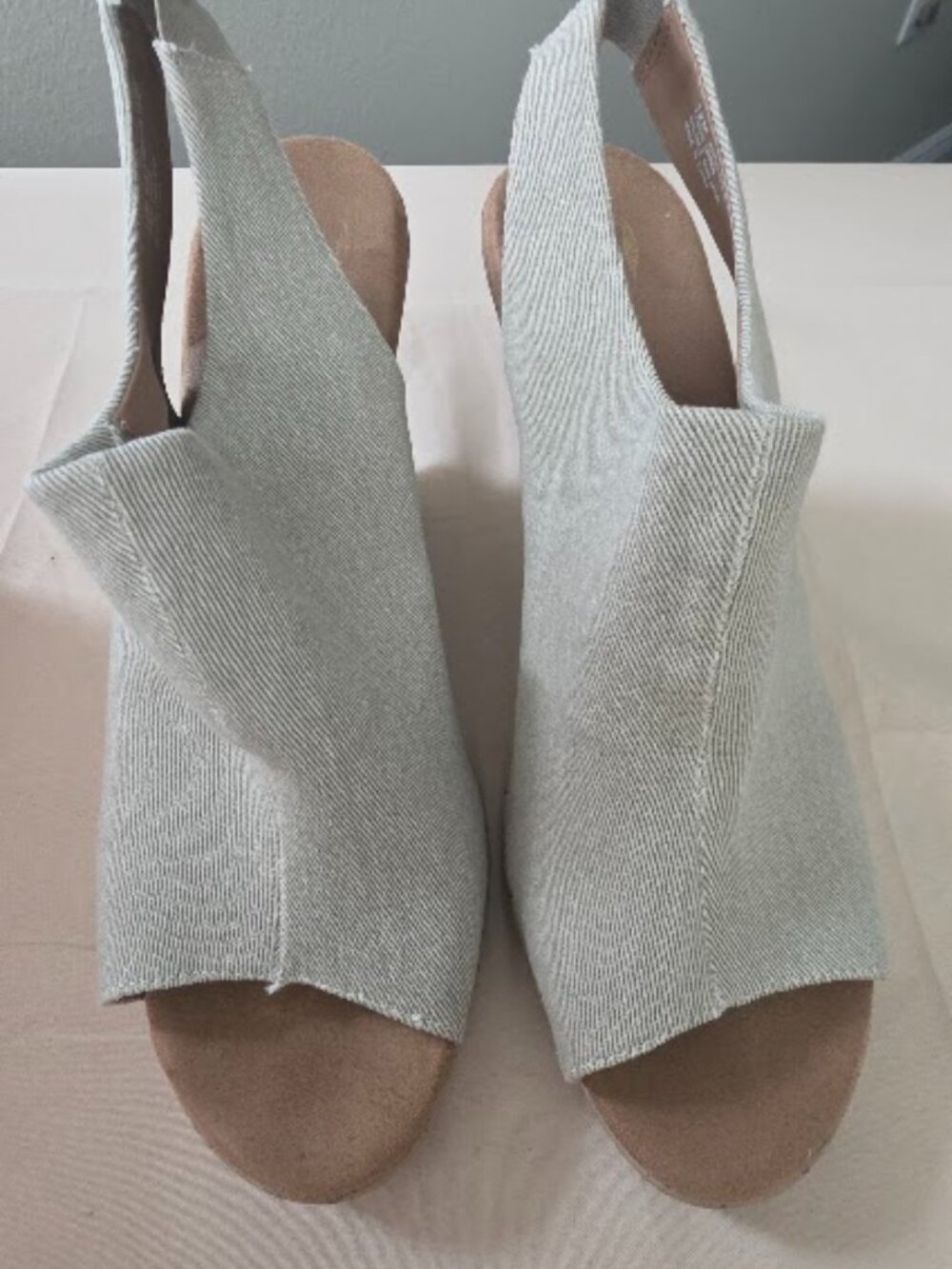 Aerosoles World Traveler Natural Wedge Sandals Slingback Size 12